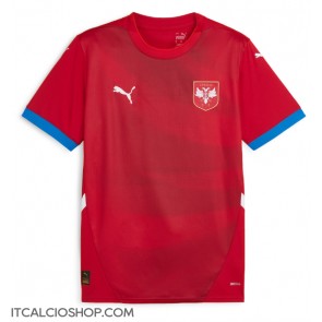 Serbia Prima Maglia Europei 2024 Manica Corta